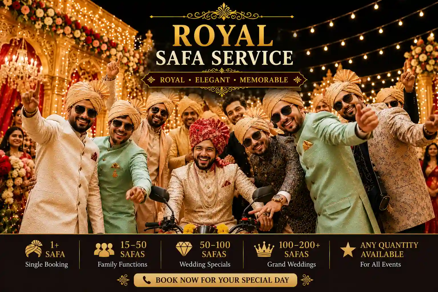 Royal Safa Service | Premium Royal Safa & Pagri Tying